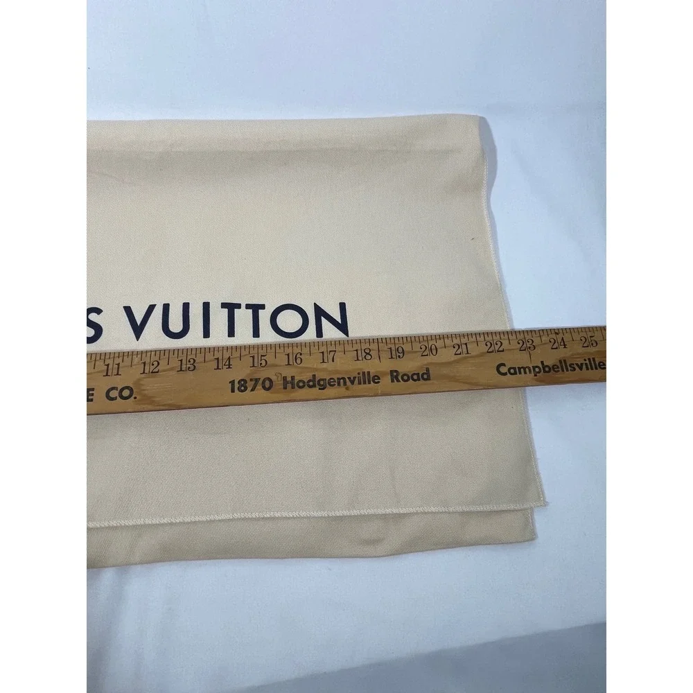 Louis Vuitton Dust Bag Beige Monogram Storage Pouch Authentic Luxury Accessory L